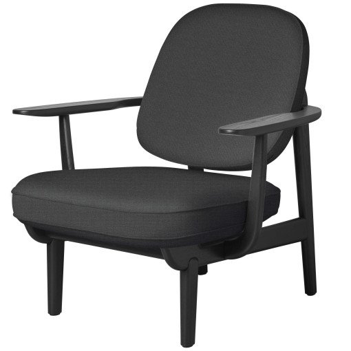 Fred JH97 fauteuil zwart gelakt essen Christianshavn 1172