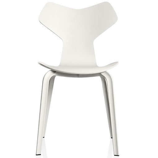 Grand Prix Chair Wood stoel gekleurd essen wit
