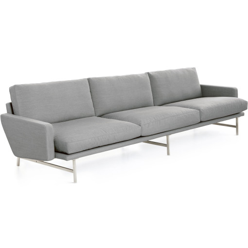 Lissoni Sofa bank 3-zits, Remix grijs