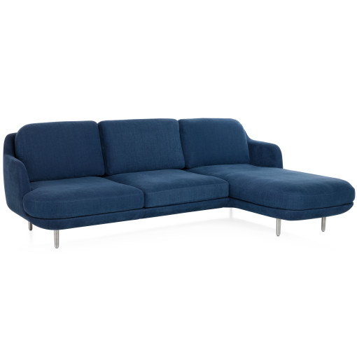 Lune bank 3-zits met chaise longue Indigo