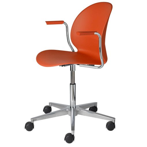 NO2 Recycle, NO2-31 stoel swivel armchair donkeroranje