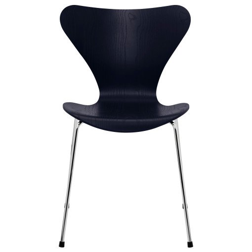 Vlinderstoel stoel chroom, coloured ash midnight blue