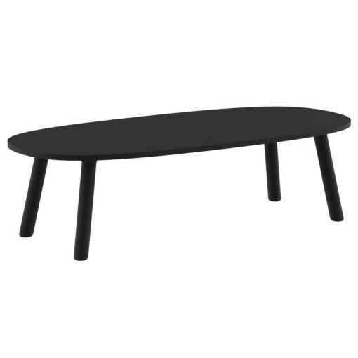 Monolite tafel 270x125 ovaal Fenix Nero Ingo