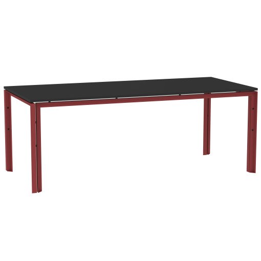 WT tafel 200x90 Black/Rust