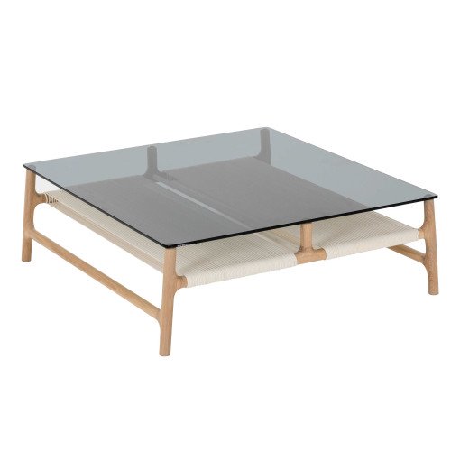 Fawn coffee tafel 90x90 whitewash smoked grey