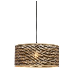 Java hanglamp Ø50 zwart/naturel