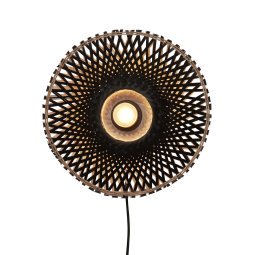 Kalimantan wandlamp extra small Ø30 zwart