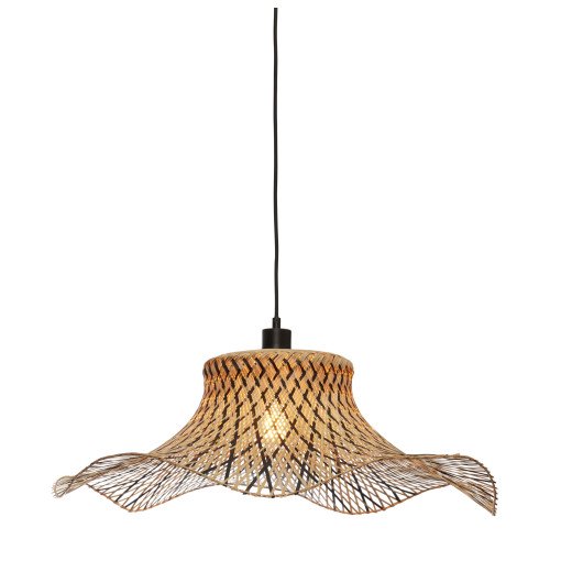 Ibiza hanglamp Ø65 large zwart/naturel