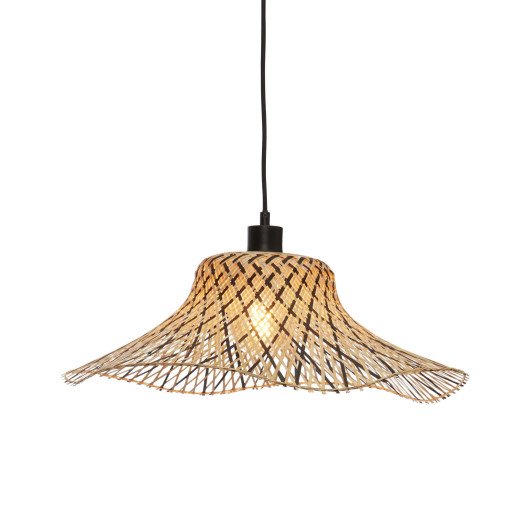 Ibiza hanglamp Ø50 small zwart/naturel