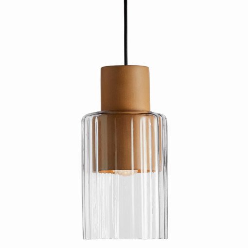 Barro hanglamp Natural/Clear