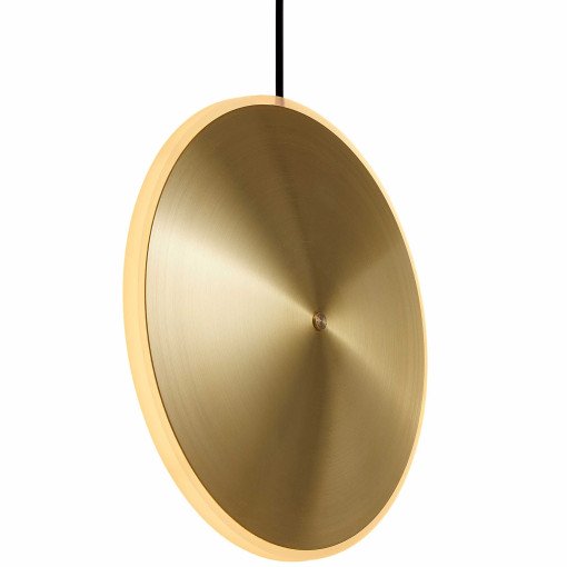 Chrona Dish 10 Vertical hanglamp Ø24 messing