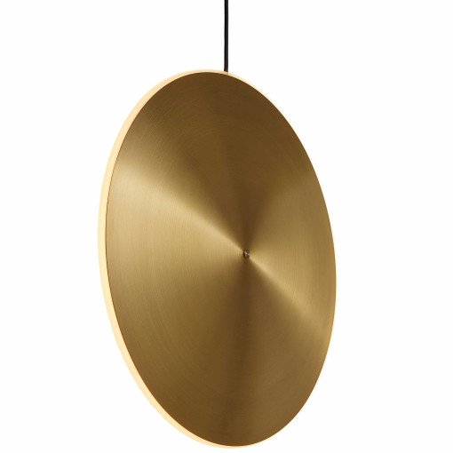 Chrona Dish 17 Vertical hanglamp Ø42 messing