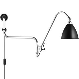 Bestlite BL10 wandlamp chroom/zwart