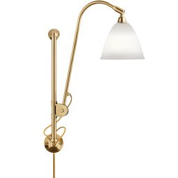 Bestlite BL5 wandlamp messing/wit