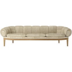 Croissant sofa eiken, Dedar Smila T1902