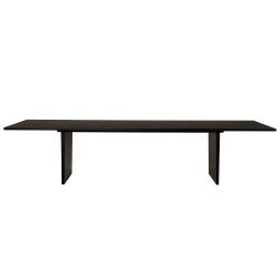 Private dining eettafel 320x100 brown/black ash