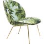 Beetle Lounge fauteuil Pierre Frey Mauritius, brass onderst