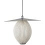 Satellite hanglamp buiten Ø27 cream white semi matt