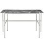 TS bureau 120x60 polished steel grey emperador marble