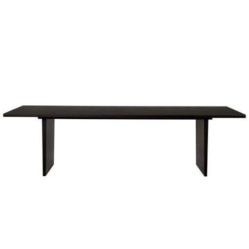 Private dining eettafel 260x100 brown/black ash