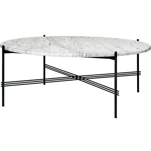 TS salontafel 105 zwart/wit marmer