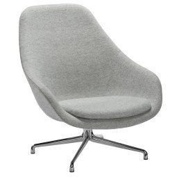 About a Lounge Chair High AAL91 fauteuil hallingdal 130, onderstel gepolijst aluminium