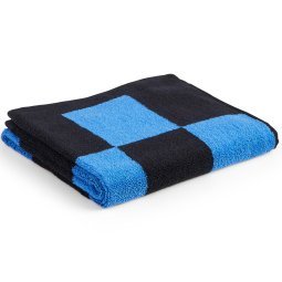 Check handdoek 50x90 Cobalt blue