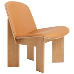 Chisel gestoffeerde fauteuil eiken, sense cognac