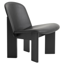 Chisel gestoffeerde fauteuil zwart eiken, sense zwart