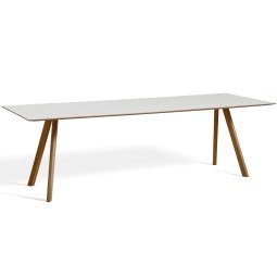 Copenhague CPH30 tafel 250x90, gelakt walnoot wit