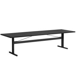 Passerelle tafel 300x95 zwart eiken Black