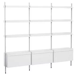 Pier System 133 wandkast White/Clear