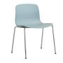 AAC16 stoel aluminium onderstel Dusty Blue