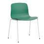 AAC16 stoel wit onderstel Teal Green