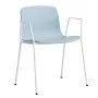 AAC18 stoel wit onderstel Slate Blue