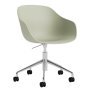 AAC252 bureaustoel aluminium onderstel Pastel Green 