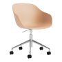 AAC252 bureaustoel aluminium onderstel Pale Peach