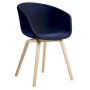 About a Chair AAC23 stoel gelakt onderstel Lola Navy