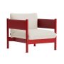 Arbour Club fauteuil rood gelakt beuken Vidar 1511