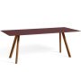 Copenhague CPH30 tafel 200x90, gelakt walnoot bordeaux