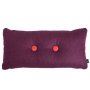 Dot Cushion Divina Melange 2x2 aubergine 671 (531/631)