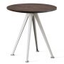 Pyramid Café 21 tafel 70 gerookt eiken, onderstel beige