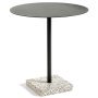 Terrazzo Round tuintafel 70 grey - charcoal/anthracite