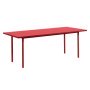 Two-Colour tafel 200x90 rood, rood onderstel