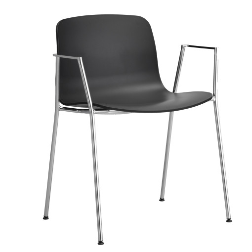 AAC18 stoel aluminium onderstel Black