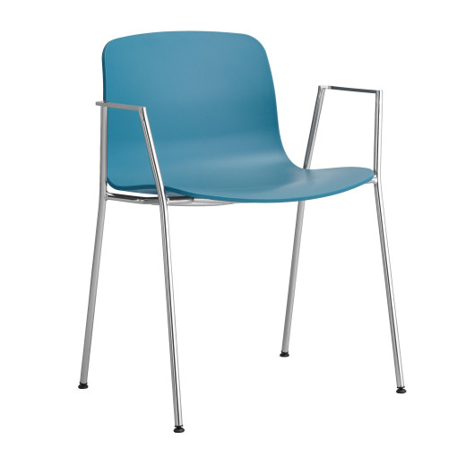 AAC18 stoel aluminium onderstel Azure Blue