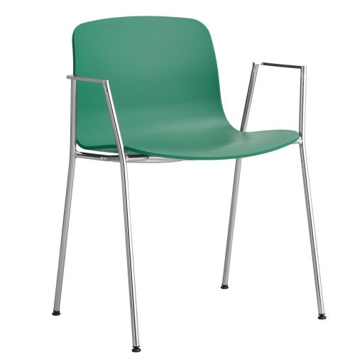 AAC18 stoel aluminium onderstel Teal Green