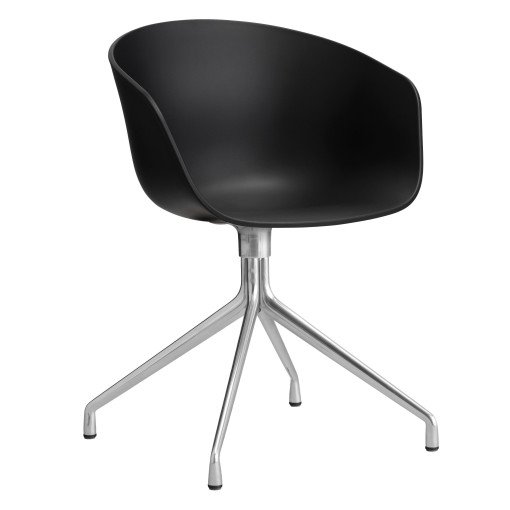 AAC20 stoel aluminium onderstel Black