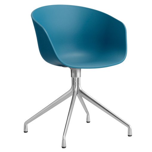 AAC20 stoel aluminium onderstel Azure Blue