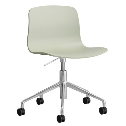 AAC50 bureaustoel aluminium onderstel Pastel Green